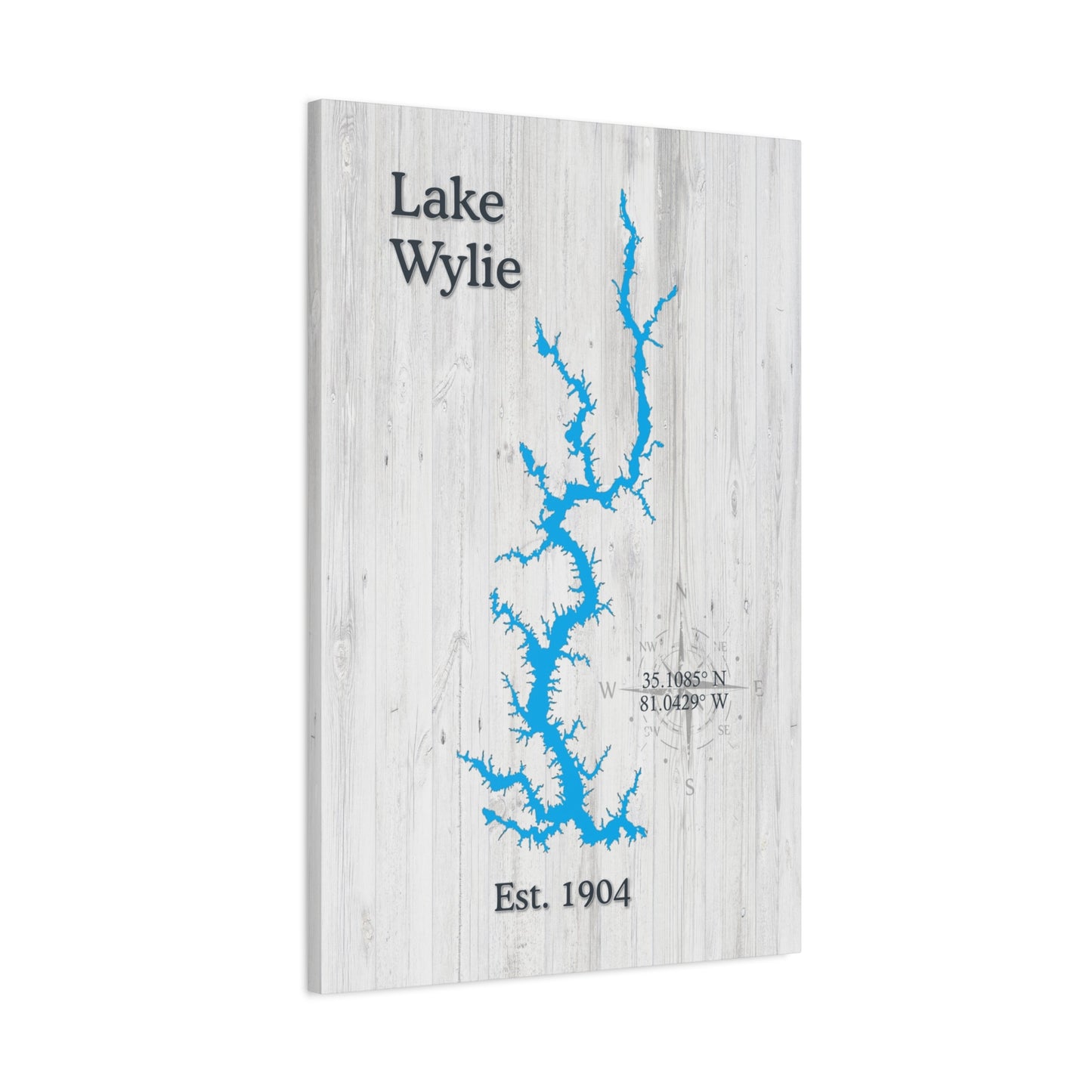 Lake Wylie Canvas (White Wash)