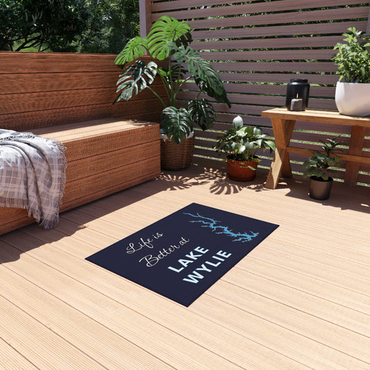 Life is Better at Lake Wylie Outdoor Mat